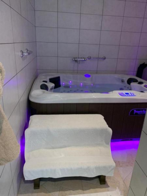 Jacuzzi hammam sauna dans un appartement au rez de chaussée ds maison à Voglans à 2 kilomètres du lac du bourget en Savoie entre Chambéry et Aix les Bains cure thermale